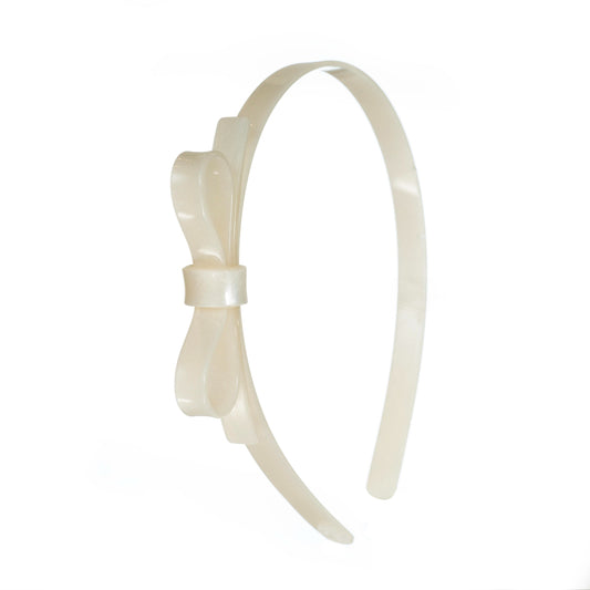 Pearl Thin Bow Headband