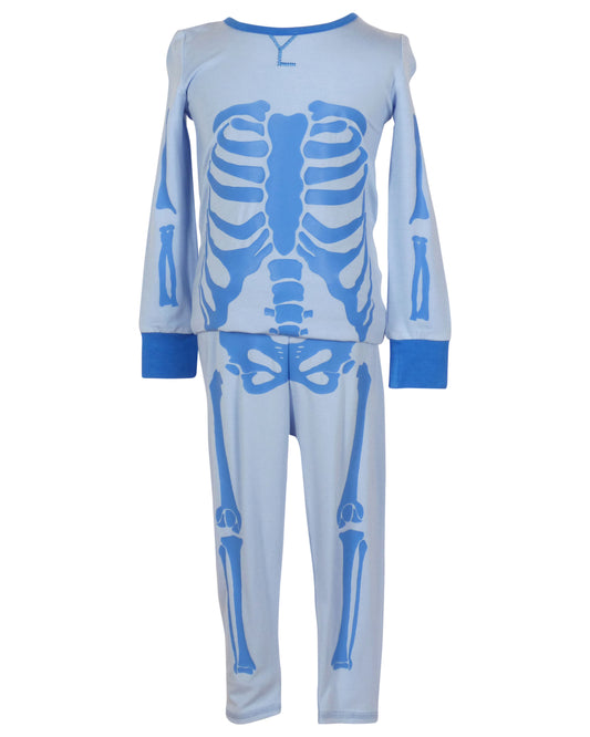 Blue Lambie Jammies: Glow in the Dark Skellys