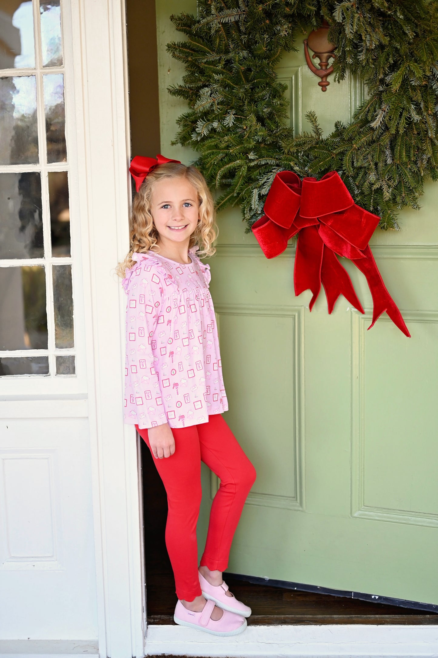 *PRE-ORDER* Harper Knit Legging Set  - Letters to Santa