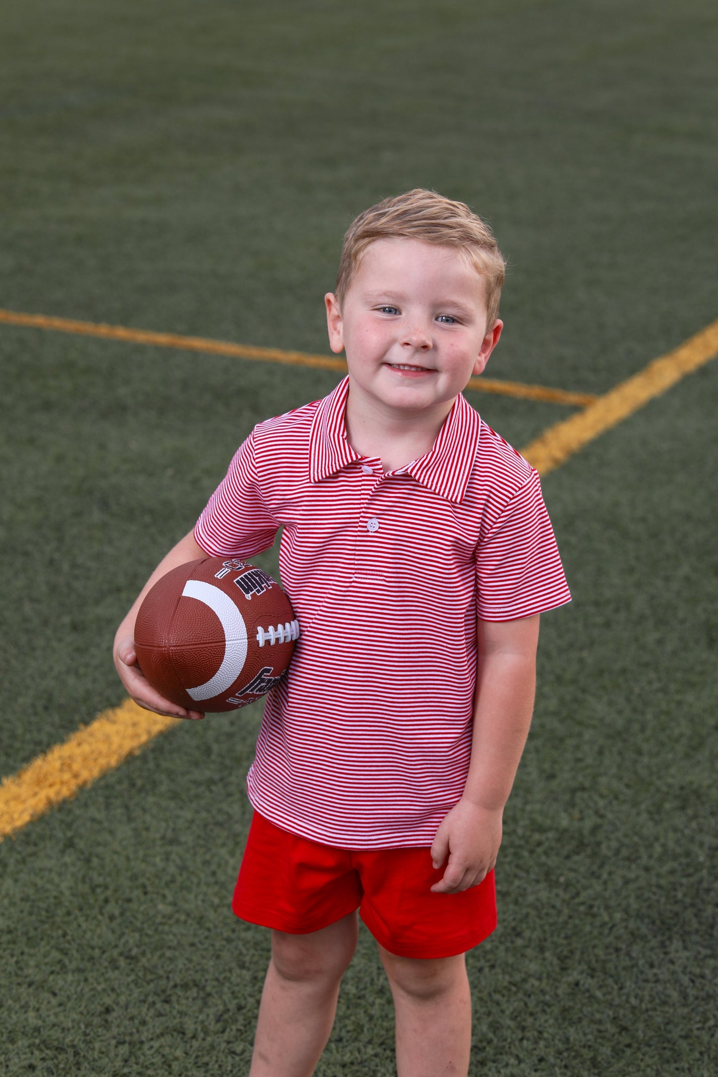 Henry Game Day Polo - Red Stripe