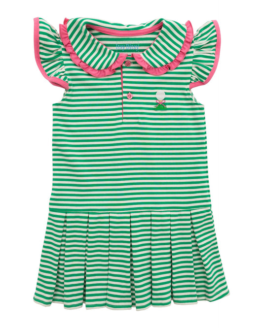 Golf Stripe Dress with Collar