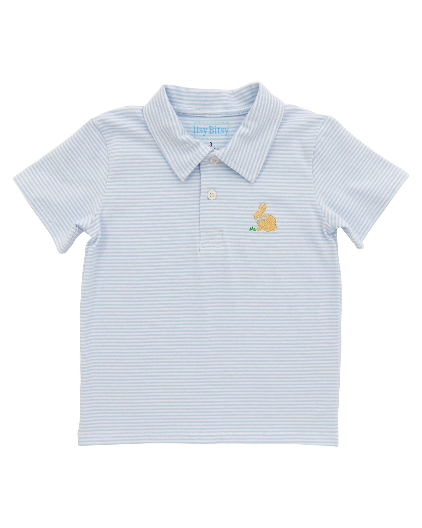 Blue Stripe Bunny Polo