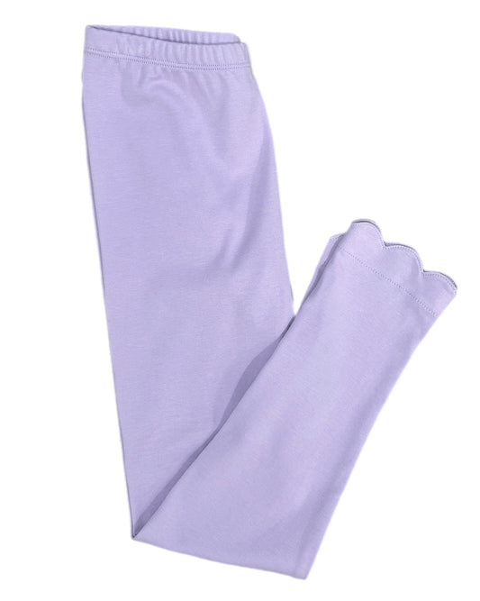 *PRE-ORDER* Lavender Scalloped Leggings