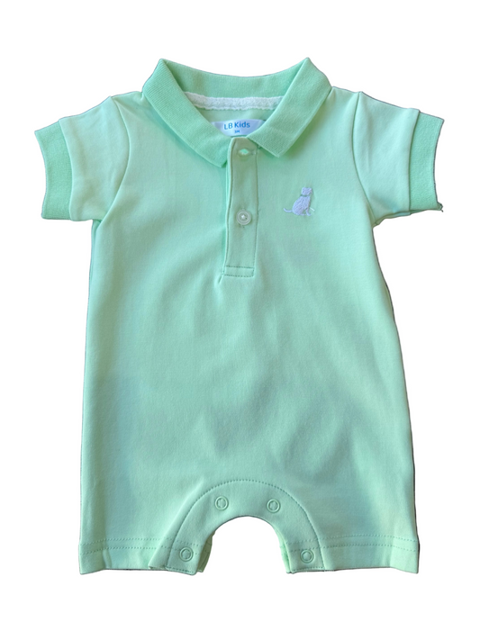 Jacob SS Romper - Mint