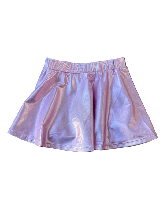 Zoe Metallic Skirt - Lavender