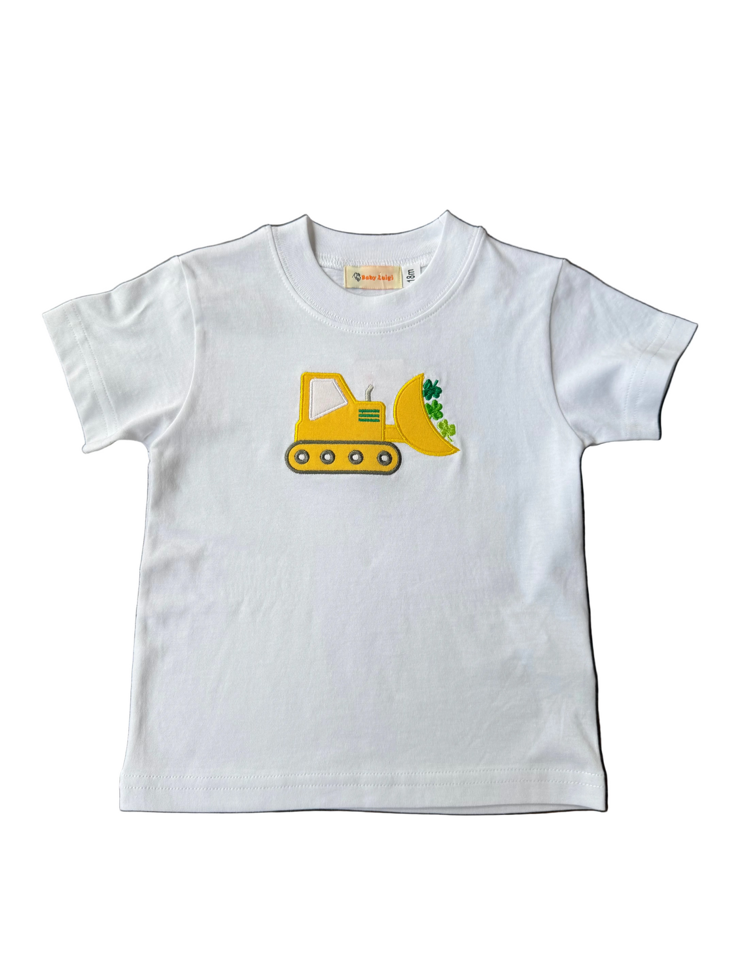 Shamrock Bulldozer Applique Shirt