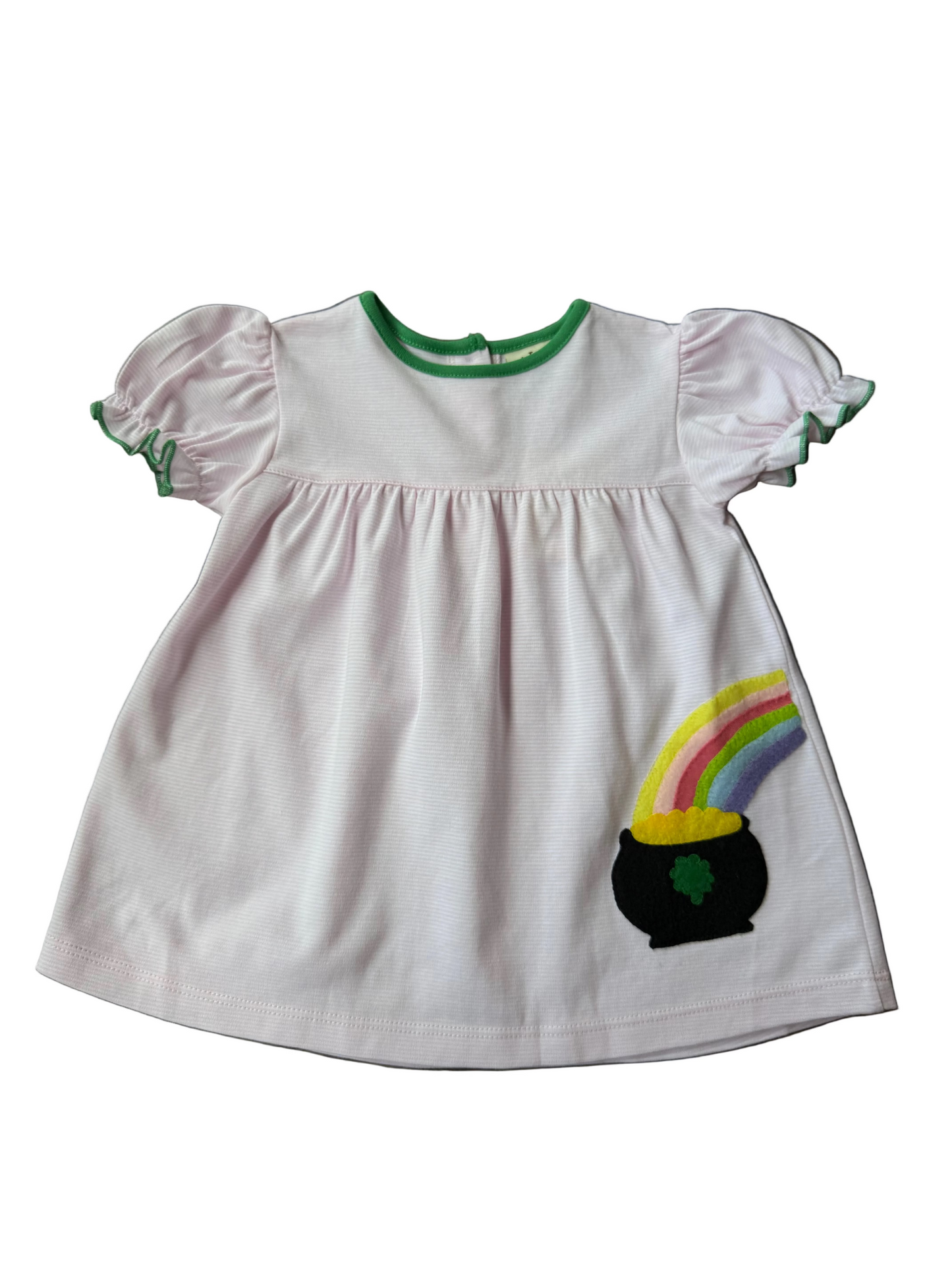 Shamrock Rainbow Applique Shirt