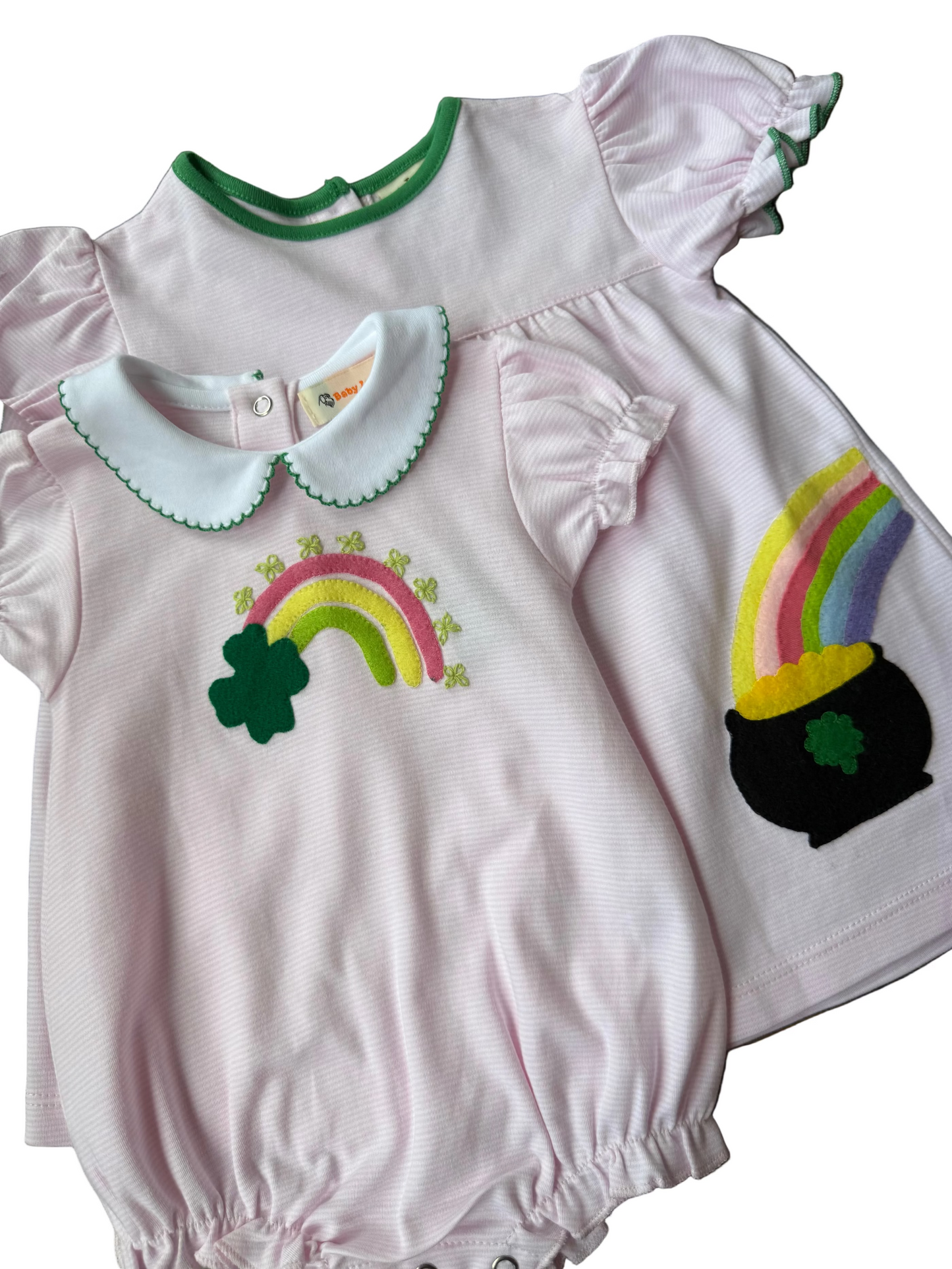 Shamrock Rainbow Applique Shirt