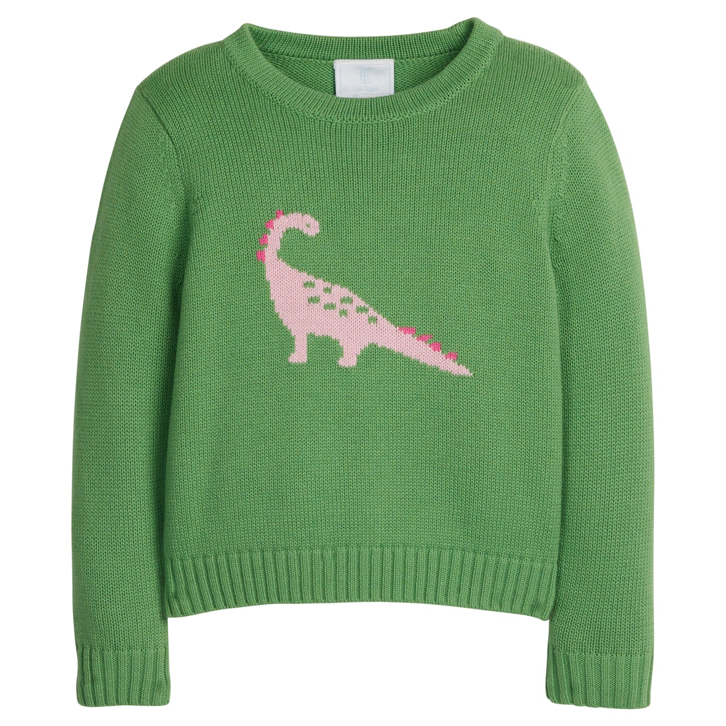 Intarsia Sweater - Pink Dinosaur