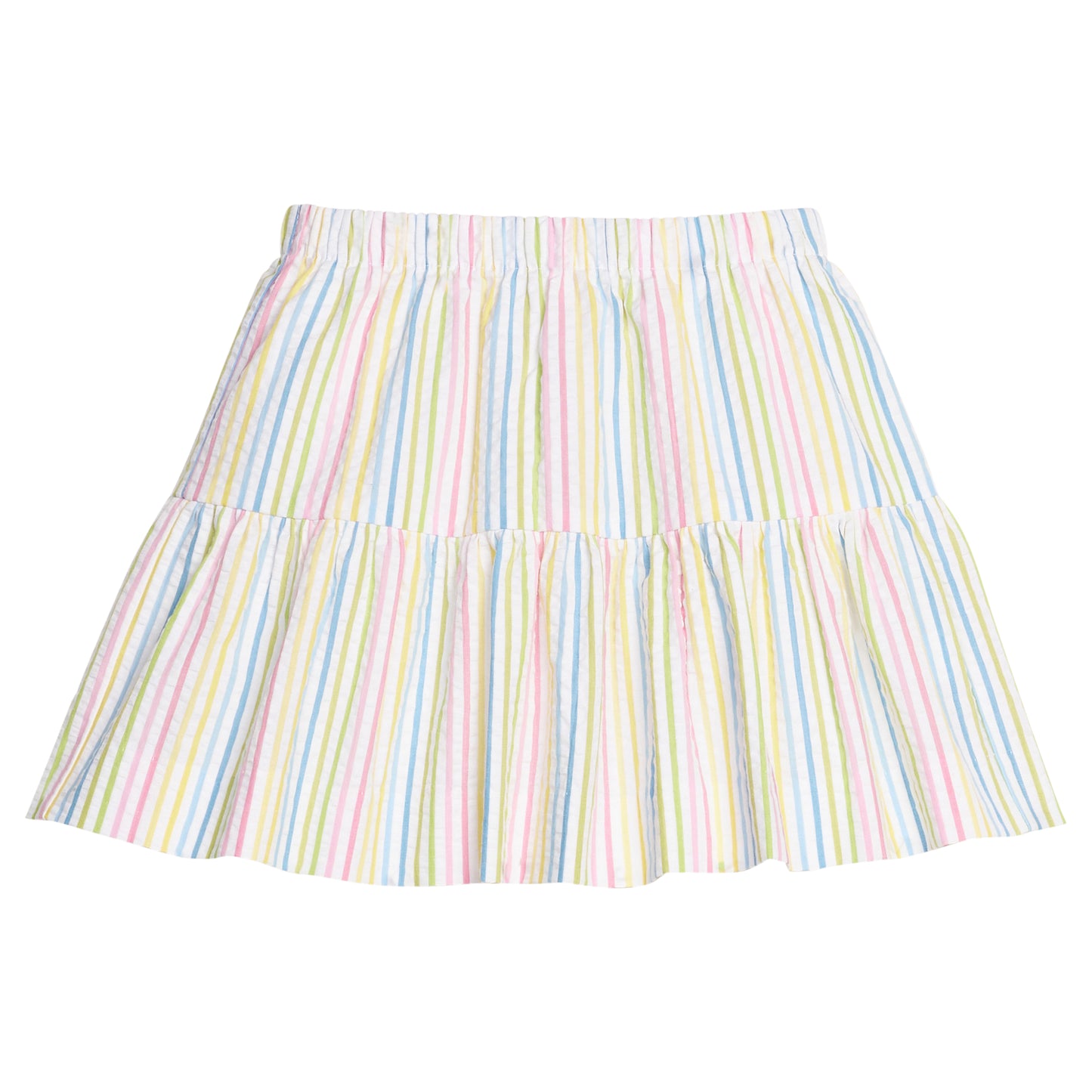 Jillian Skirt - Rainbow Seersucker Stripe