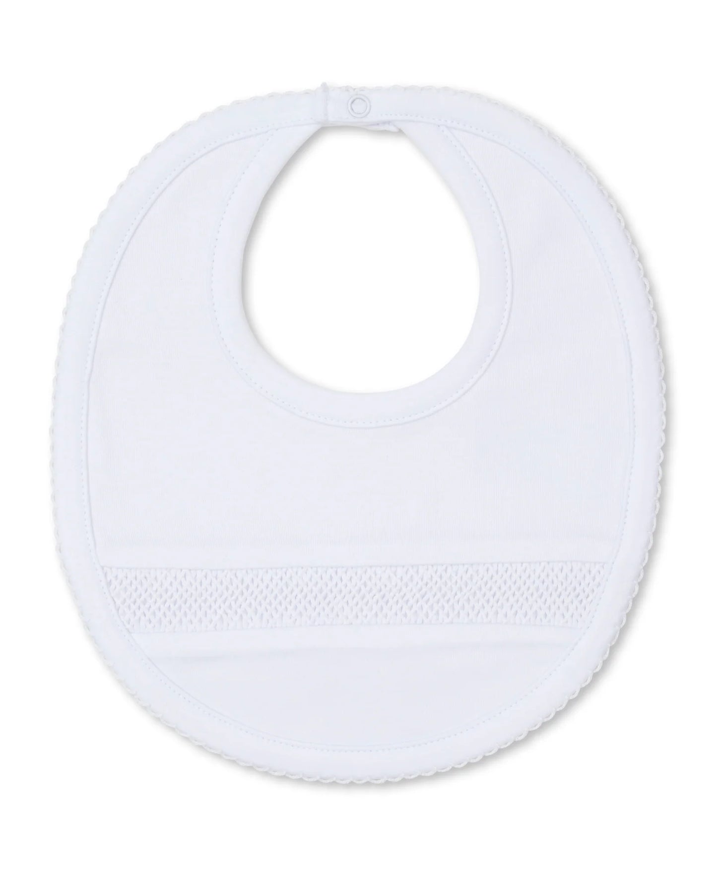 Hand Smocked White Bib