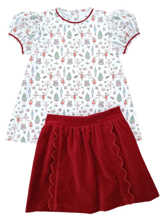 *PRE-ORDER* Kate Skirt Set - Nutcracker