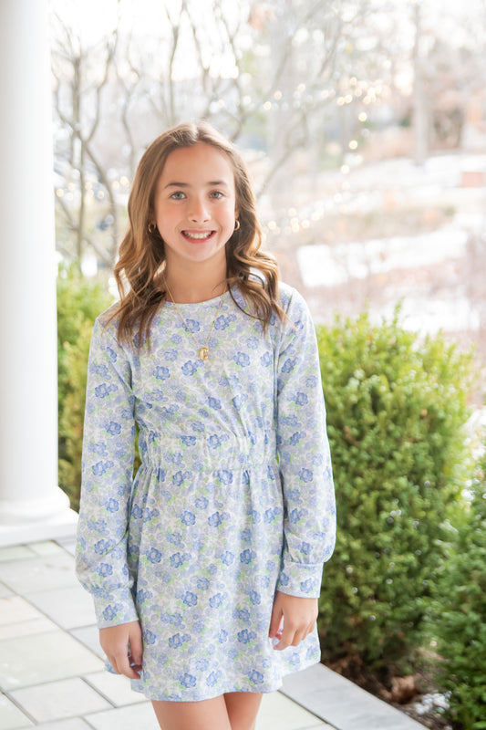 *PRE-ORDER* Fall Floral Elastic Waist Knit Dress