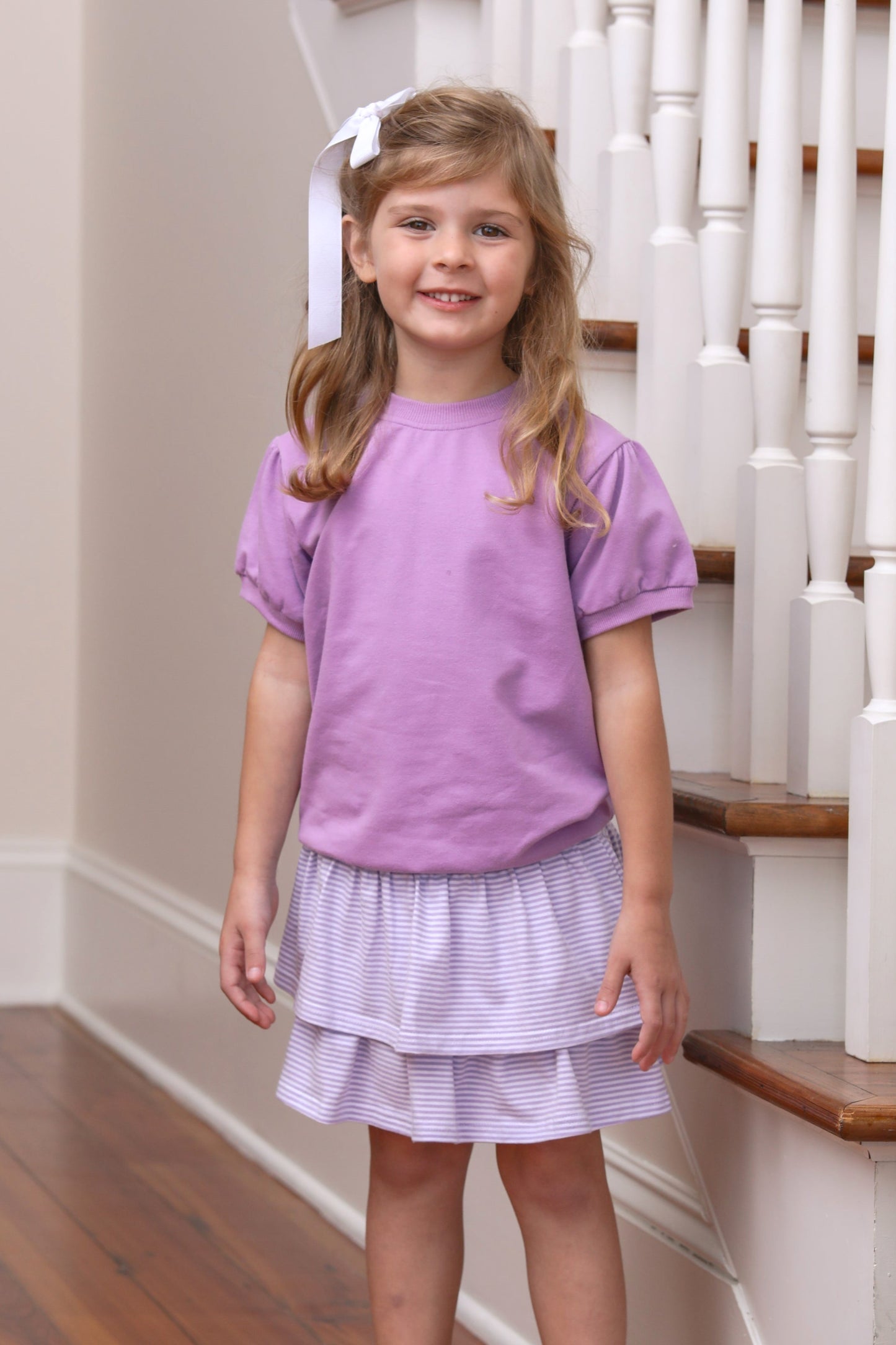 Landry Puff Sleeve Top - Lavender