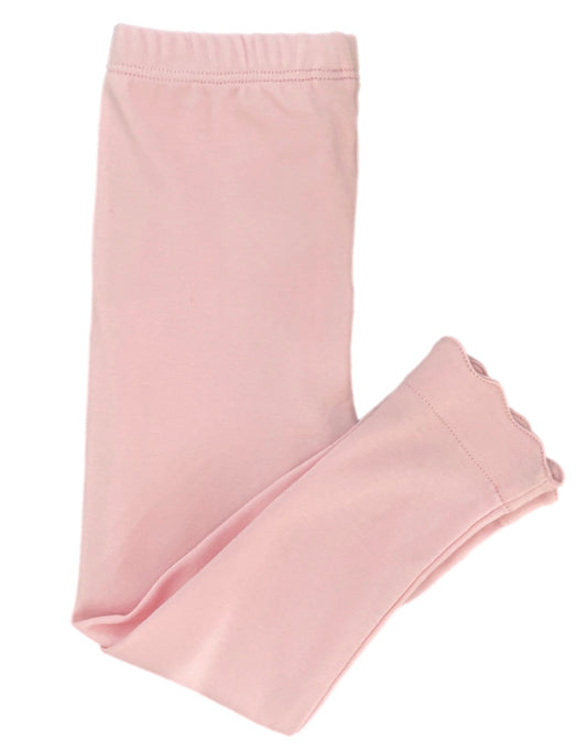 *PRE-ORDER* Light Pink Scalloped Leggings