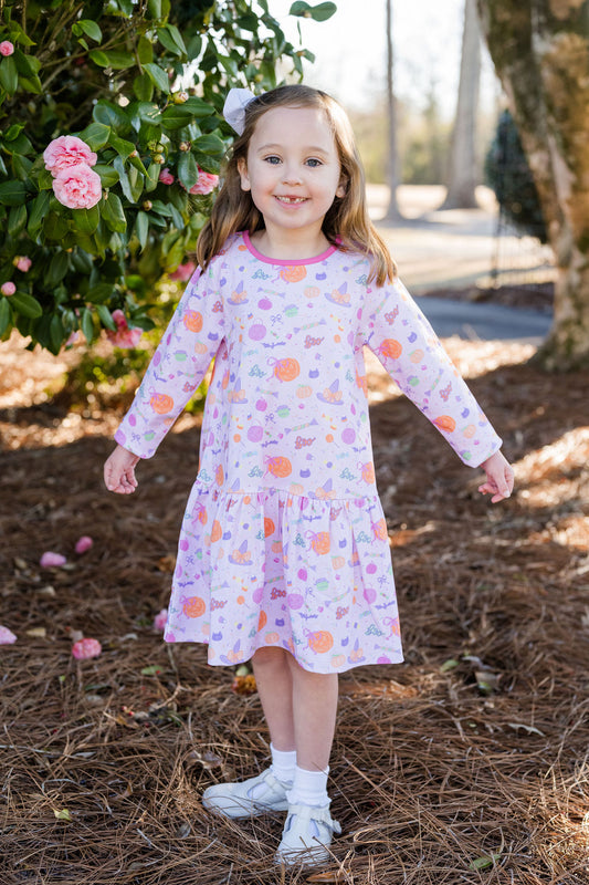 *PRE-ORDER* Loren Dropwaist Dress - Tricks and Treats