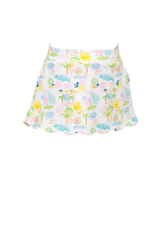 *PRE-ORDER* Ocean Club Scallop Skort