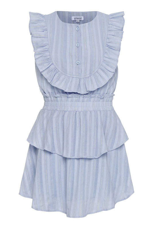 *PRE-ORDER* Jane Dress - Periwinkle/Gold