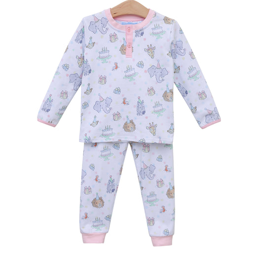 Party Animals Pajamas - Pink