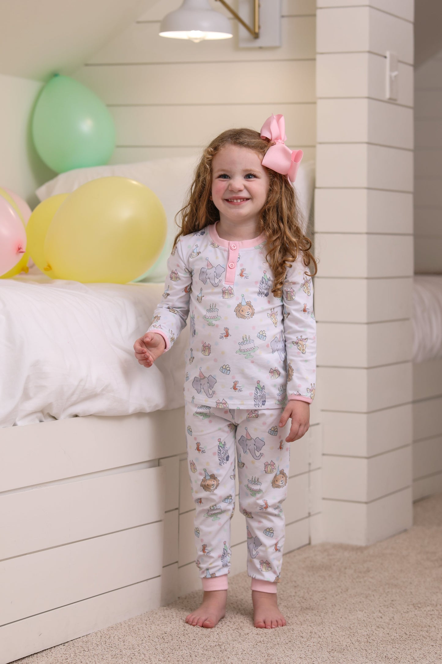 Party Animals Pajamas - Pink