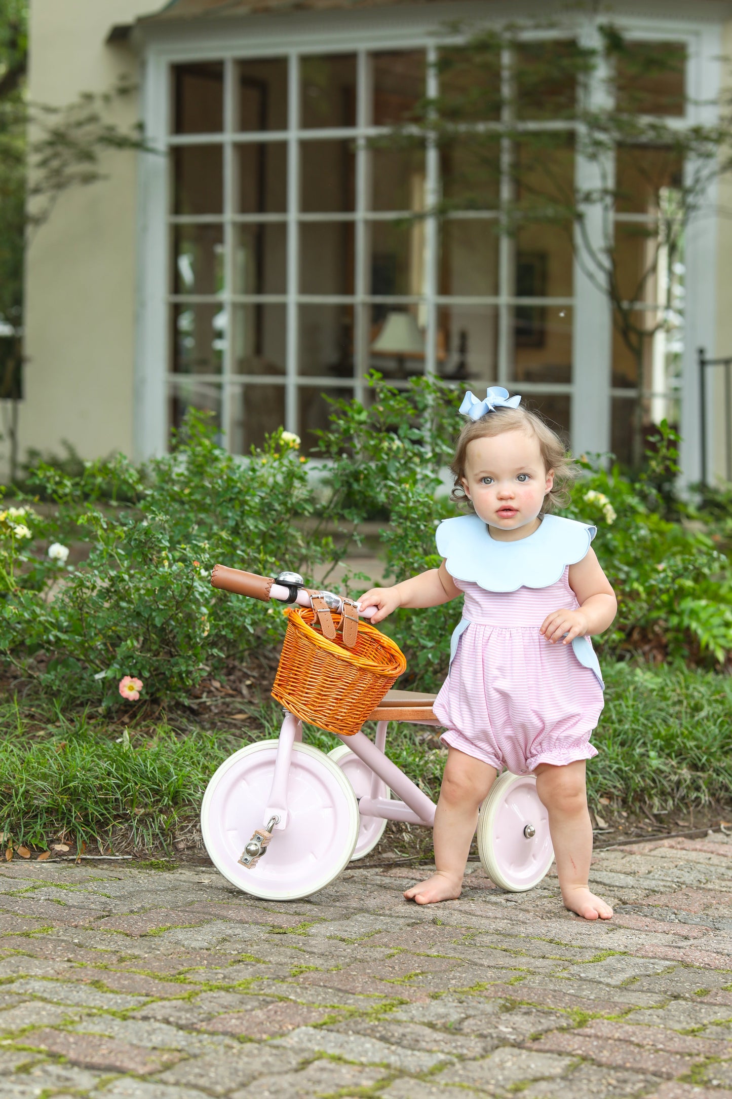 Penelope Bubble - Light Pink Stripe/Light Blue