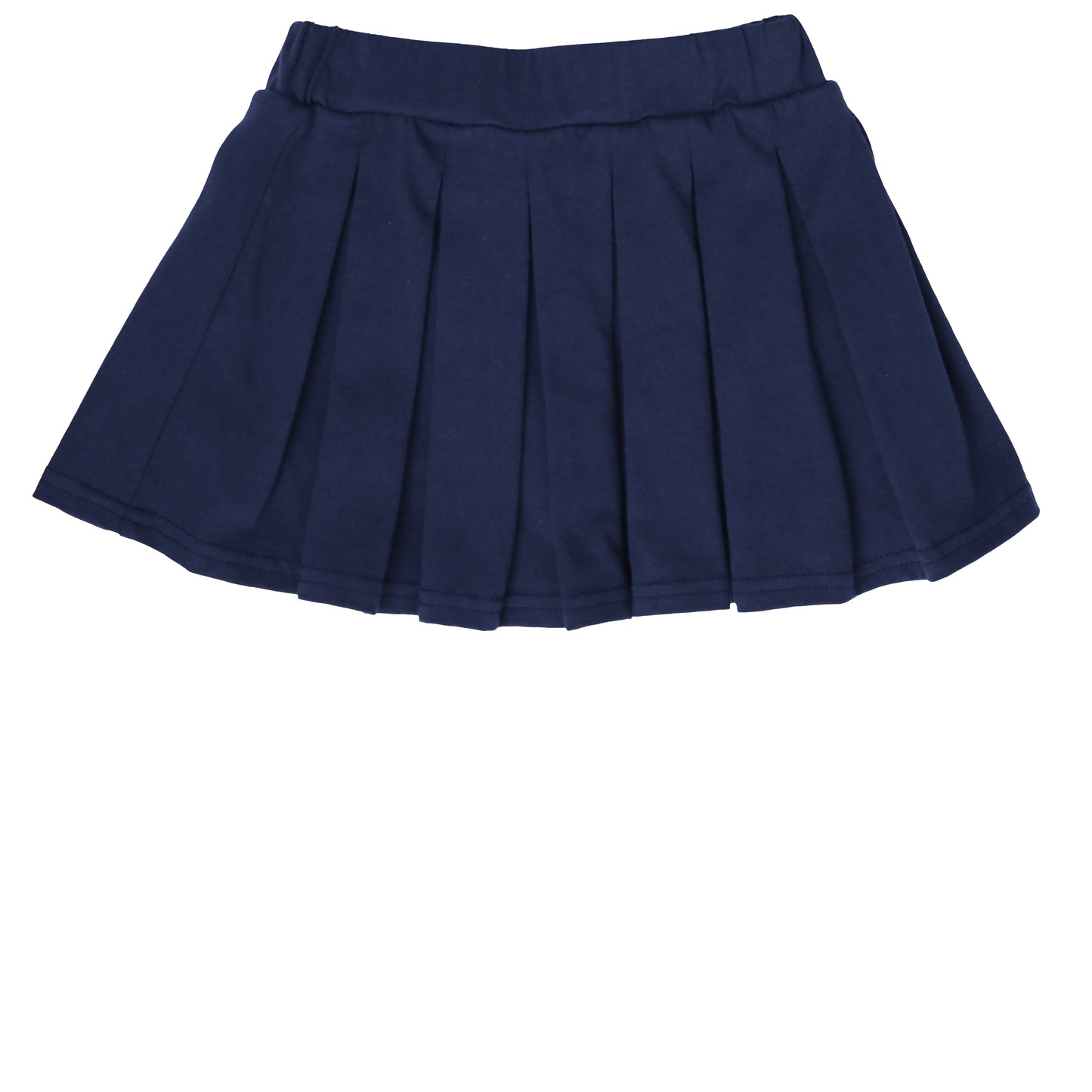 Pleat Skort- Navy