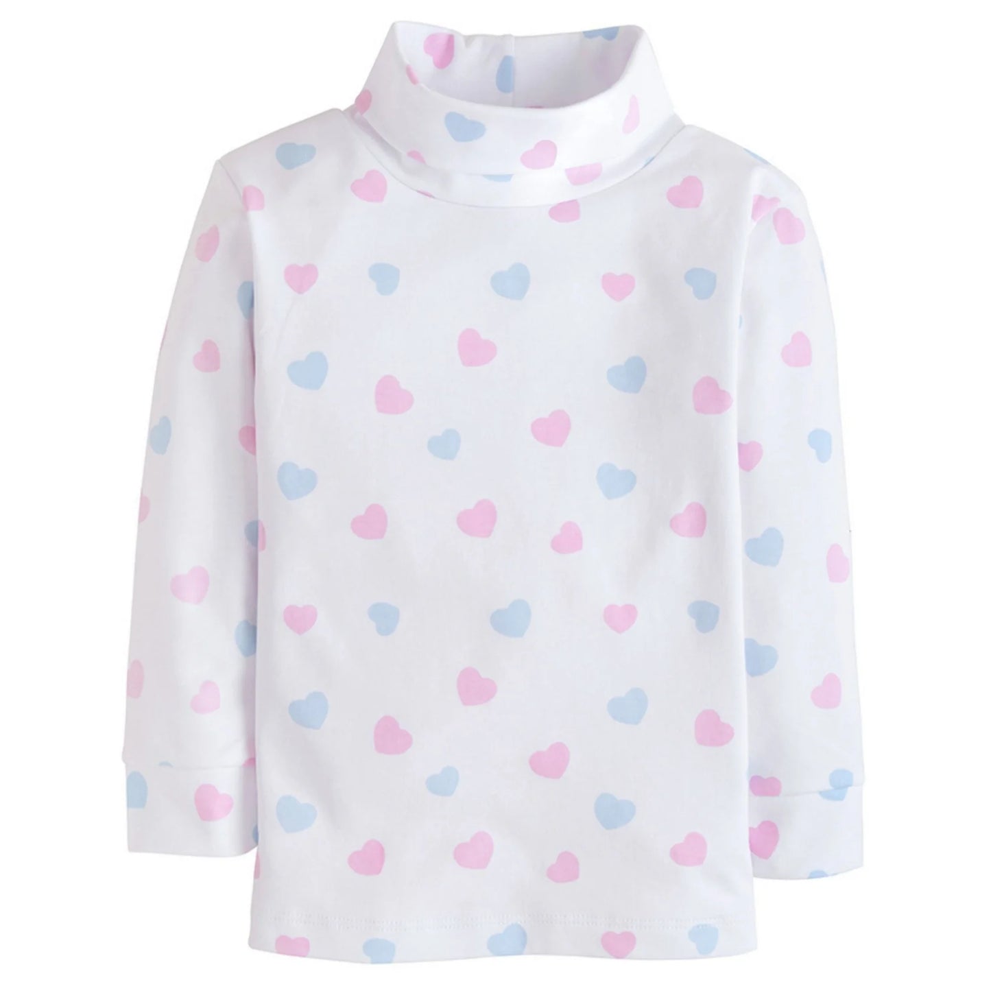 Printed Turtleneck- Hearts