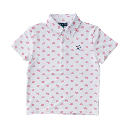 *PRE-ORDER* Performance Polo - American Flag