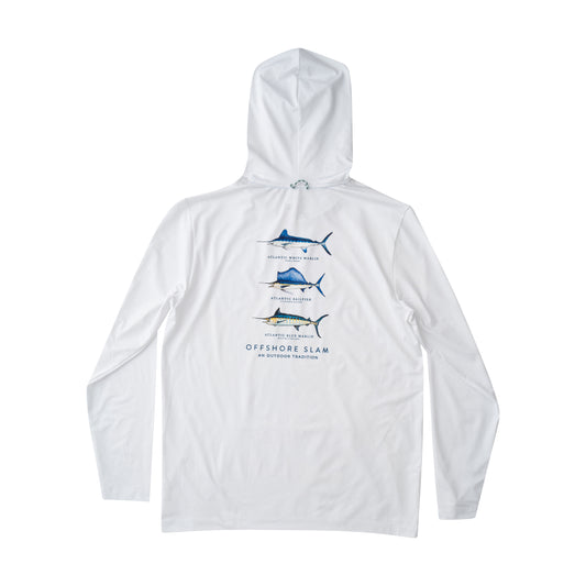 *PRE-ORDER* Men's Pro Performance Fishing Hoodie - Bright White