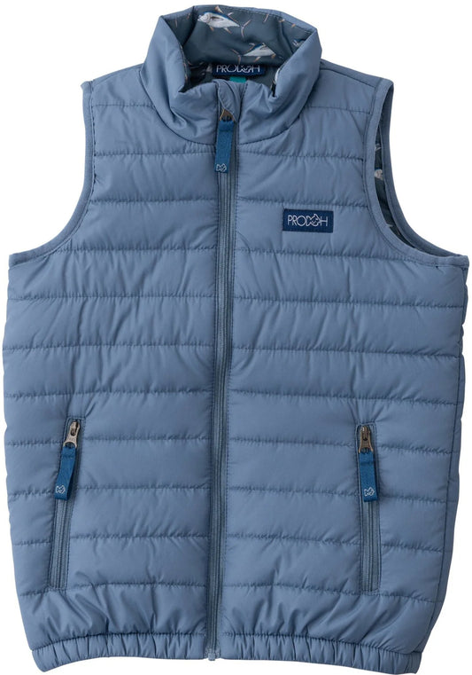 *PRE-ORDER* Kid's Puffer Vest- Bluefin