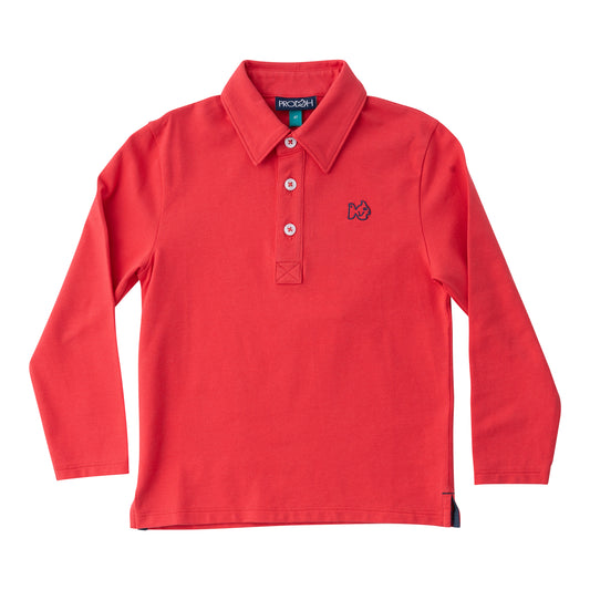 Too Cool for School LS Polo - Winterberry