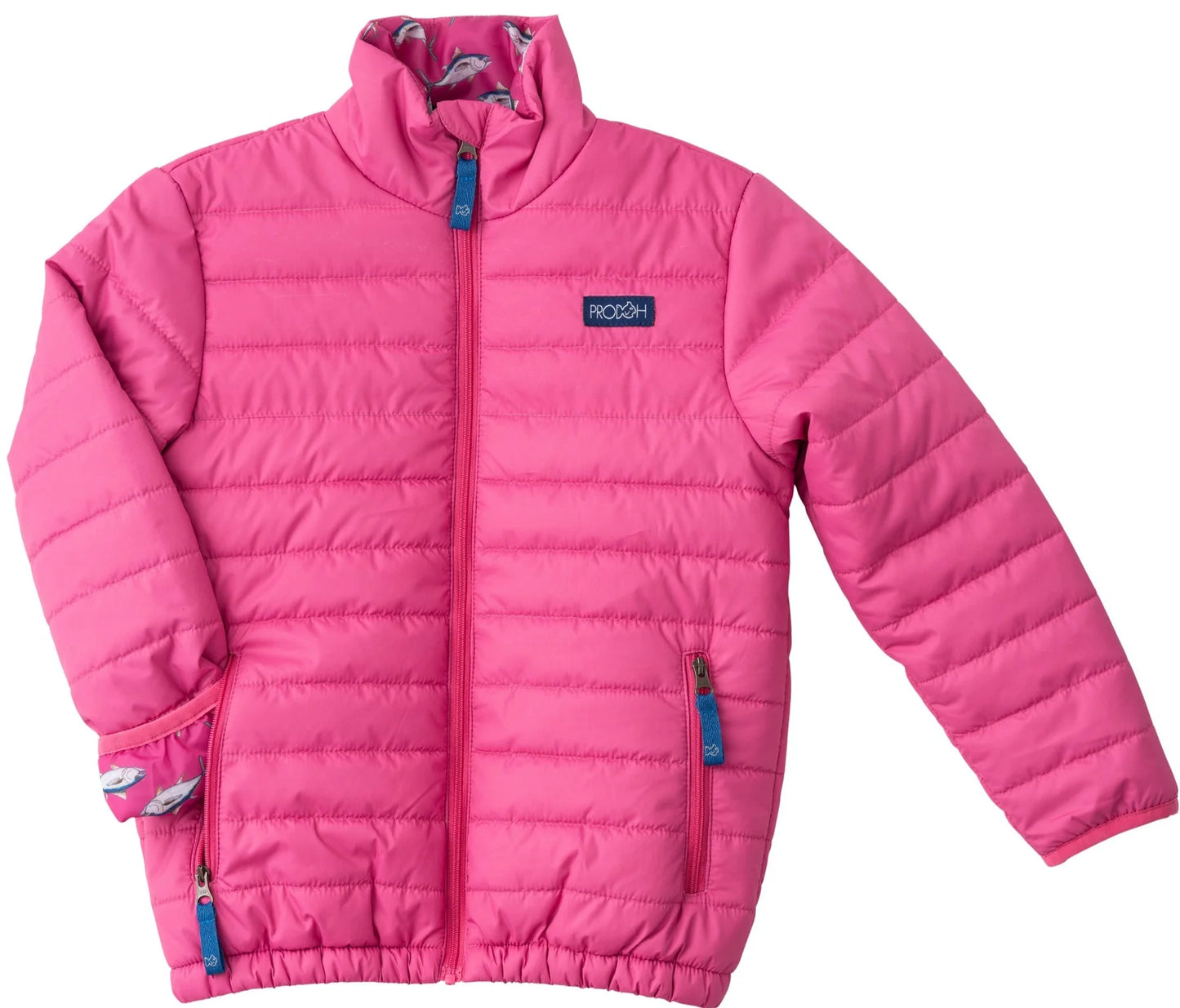 Kid's Puffer Jacket - Raspberry Rose