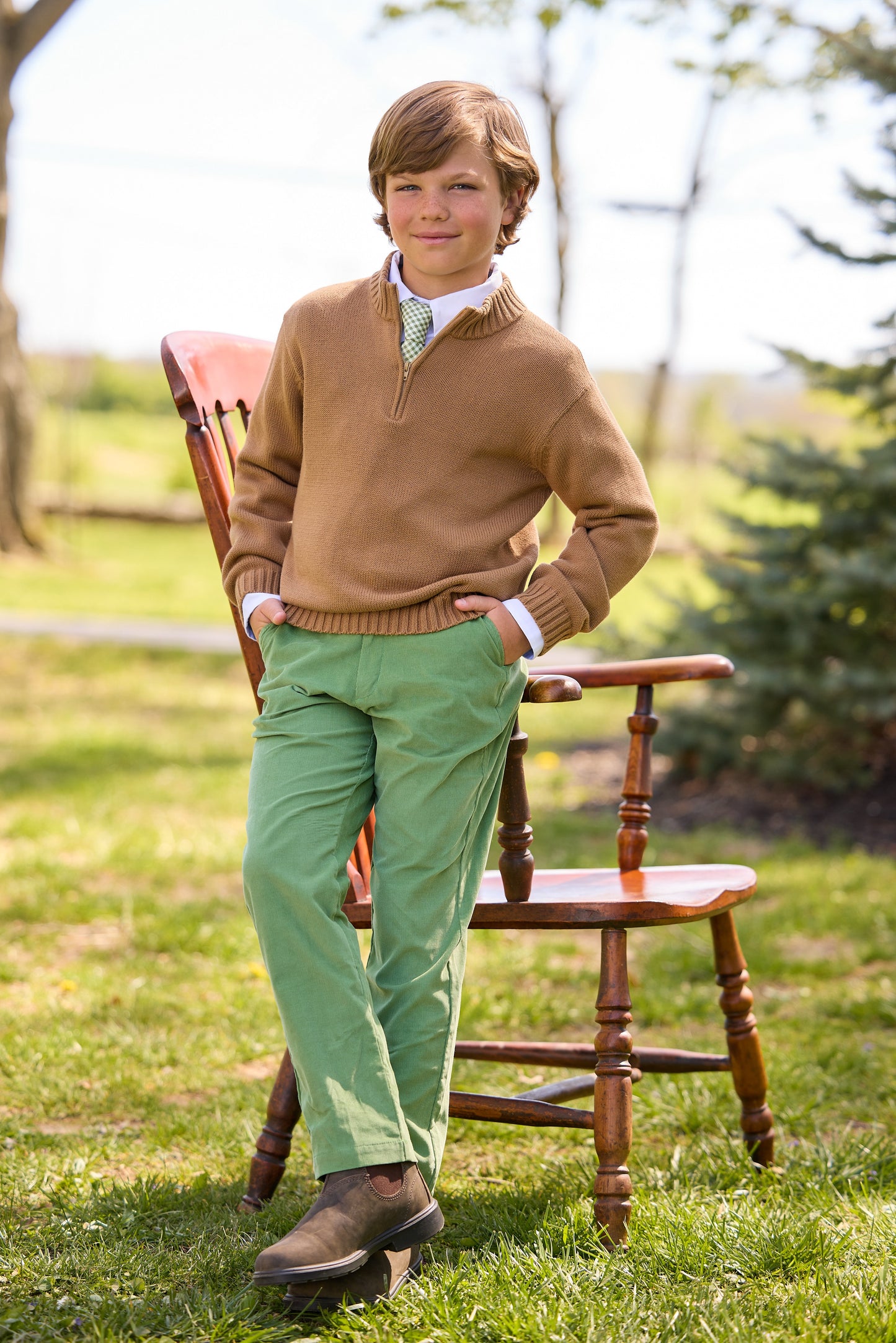 Quarter Zip Sweater - Chesnut