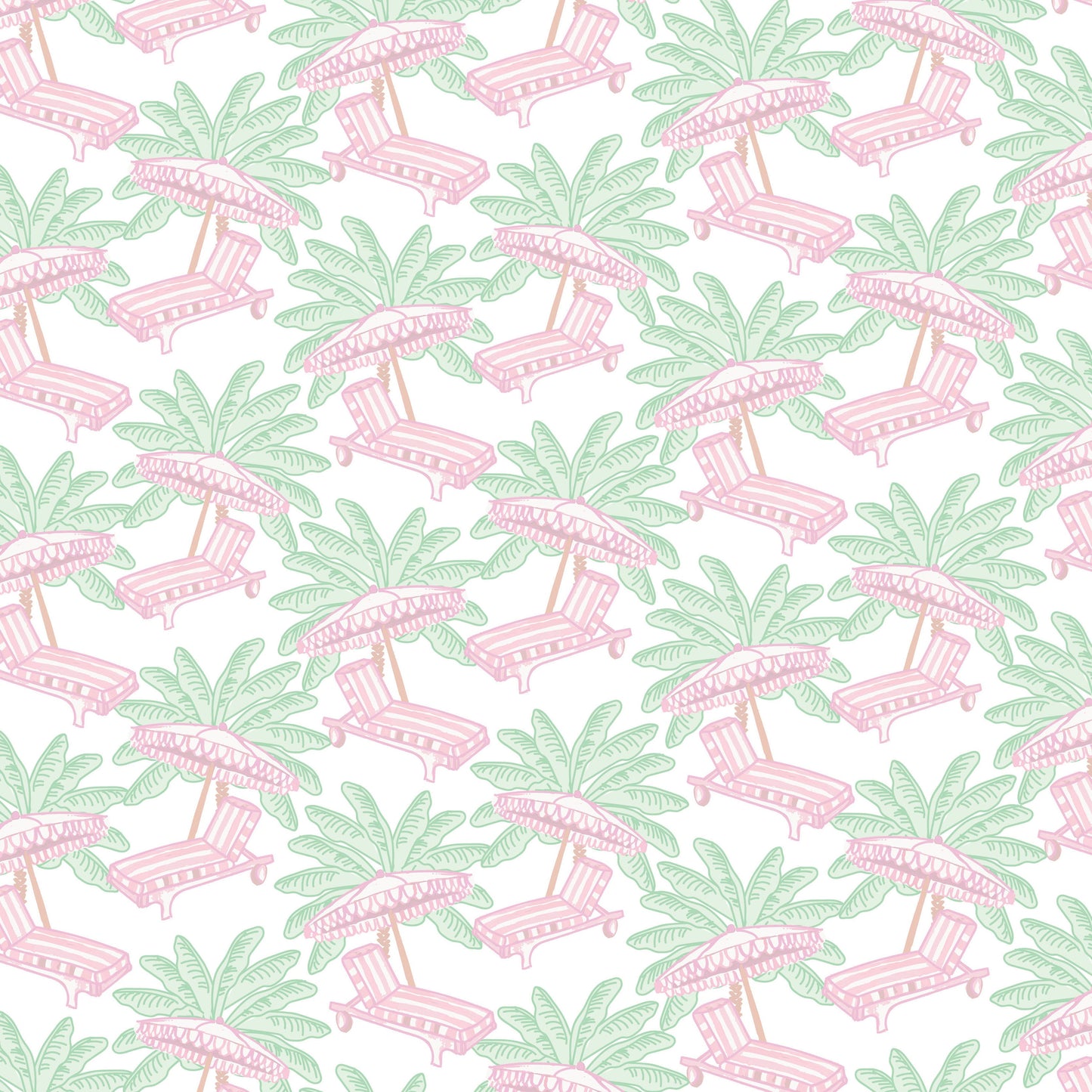 Rae Girls' Romper - Poolside Palms