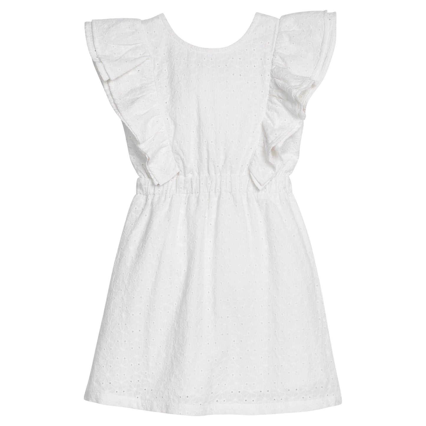 Sadie Dress - White Trellis Jacquard