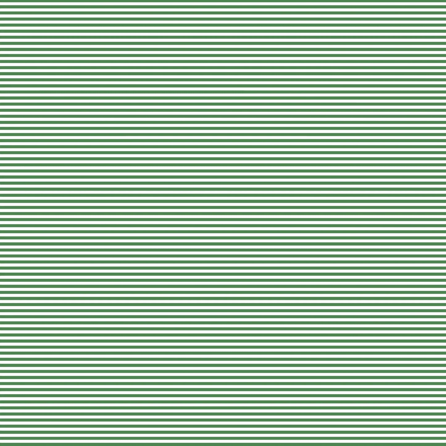 Sam Quarter Zip Pullover - Green and White Stripe