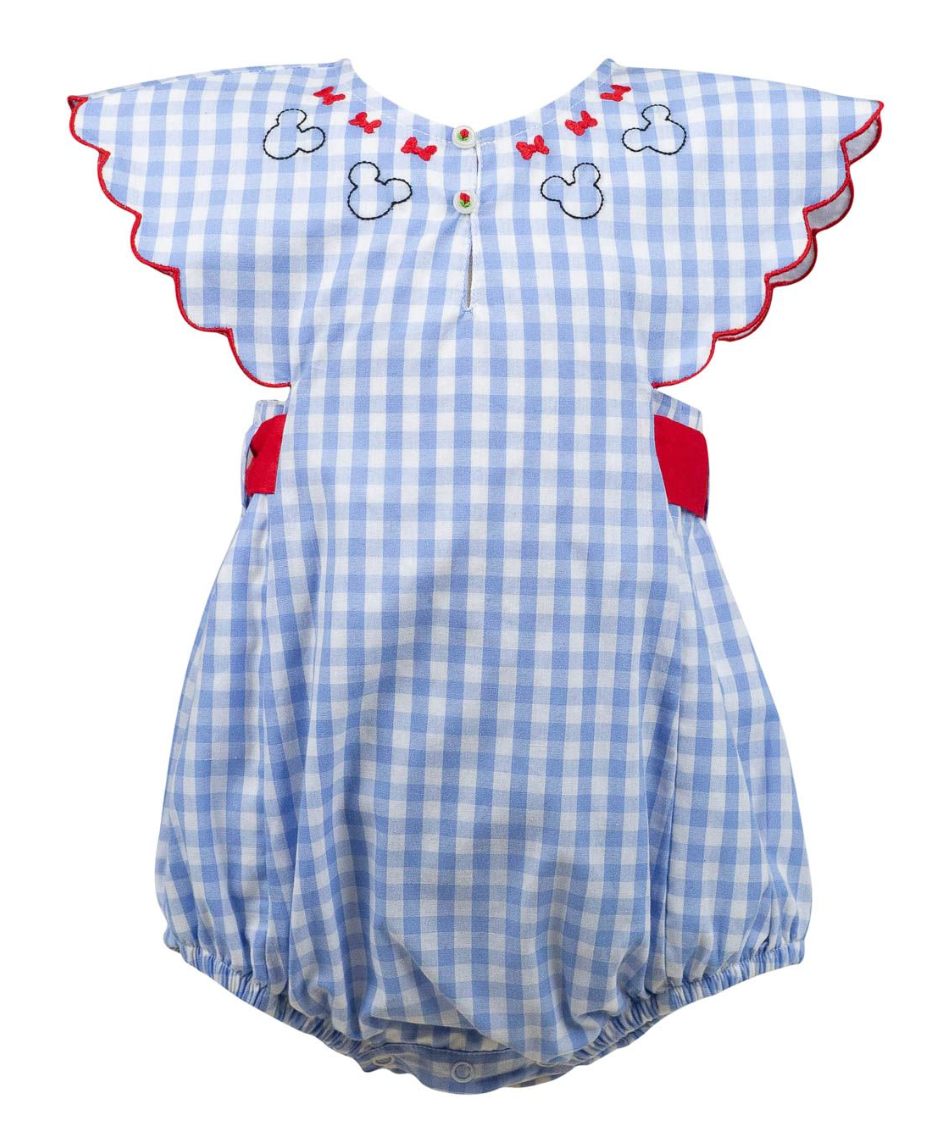Mouse Ears Girl Bubble- Red, White, & Blue