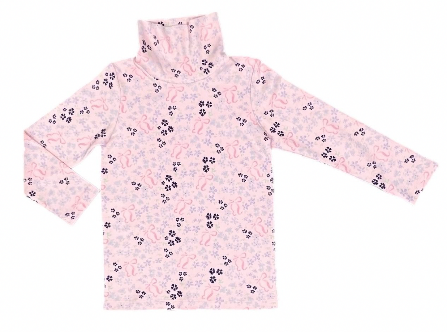Sara Turtleneck- Floral with Bows