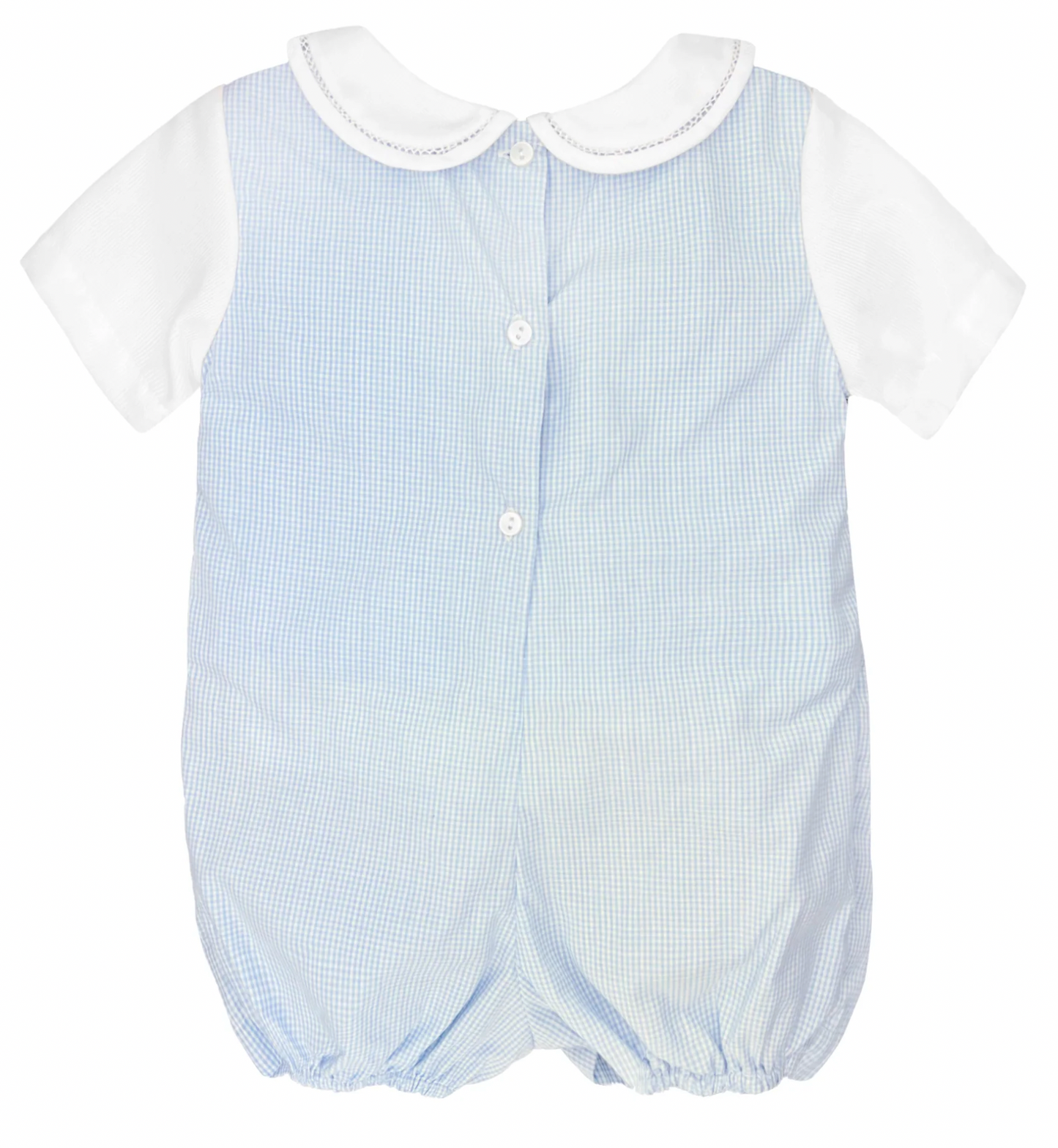Romper with Side Tabs- Blue