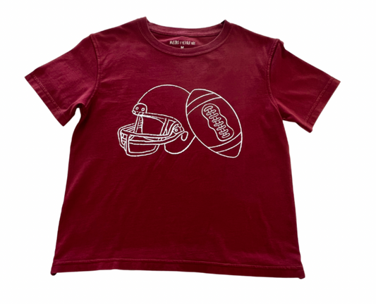 Maroon Football T-Shirt
