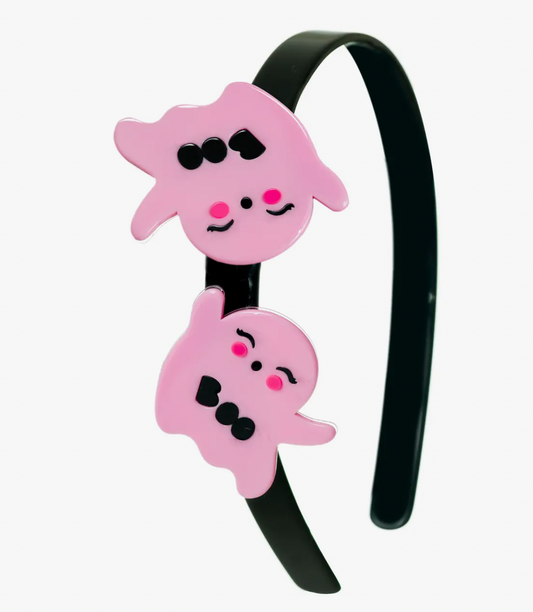 Spooky Cute Ghosts Candy Pink Headband
