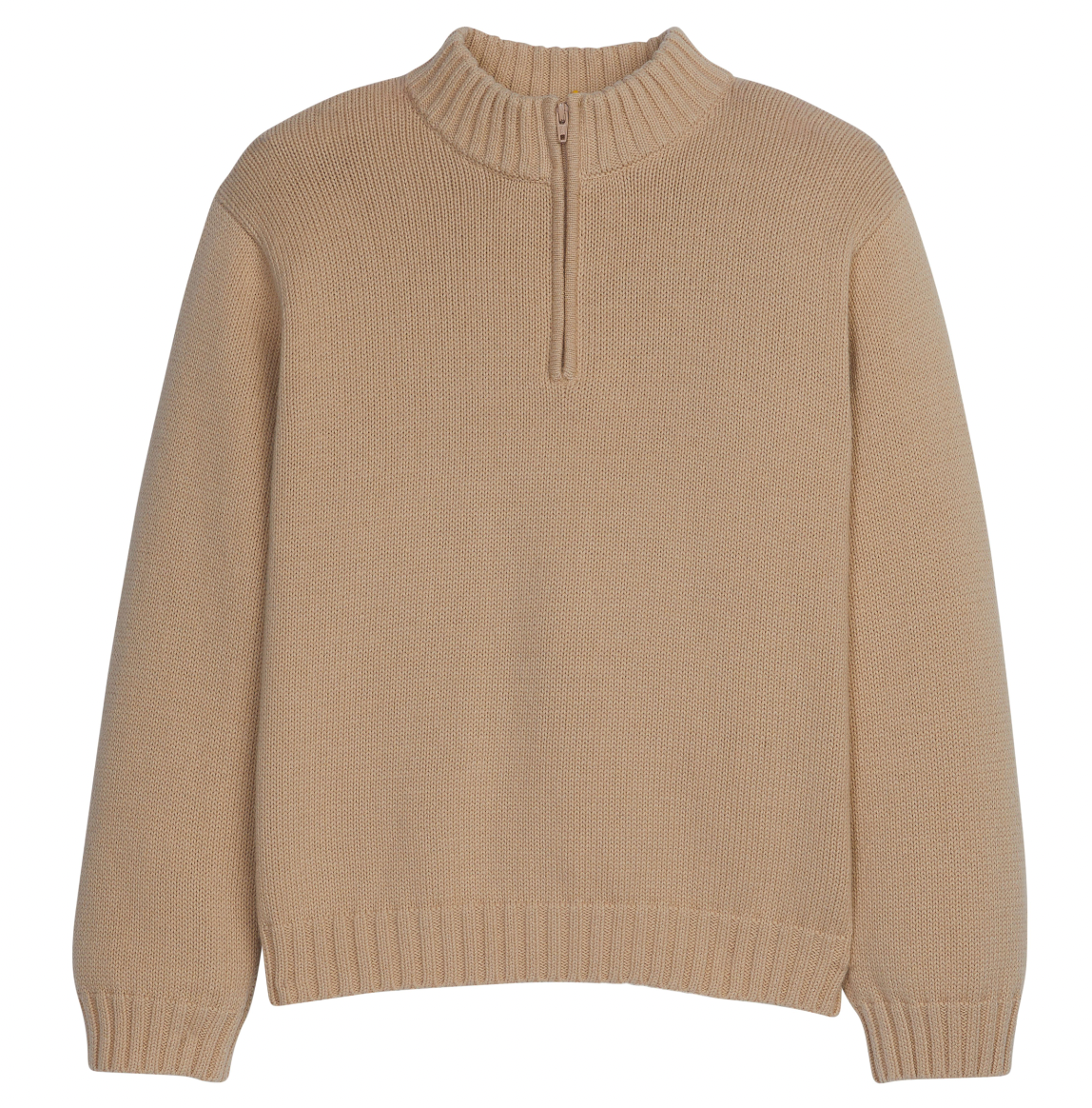 Quarter Zip Sweater- Oatmeal