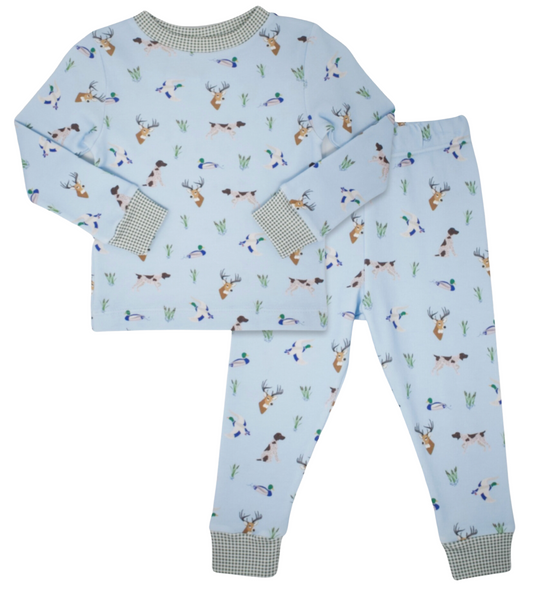 Sweet Pea PJ Set- Hunter