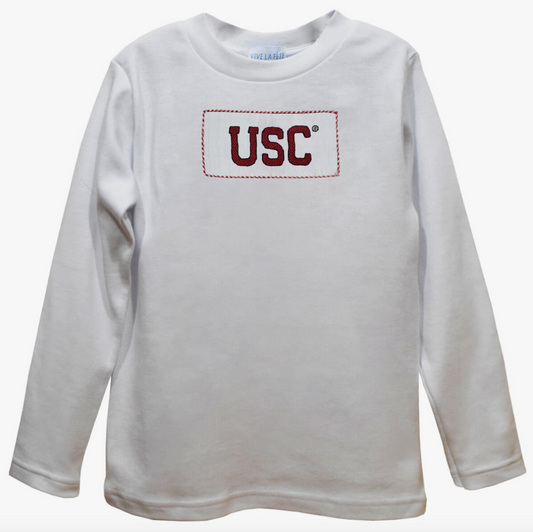 South Carolina Gamecocks Smocked Knit Long Sleeve T-Shirt