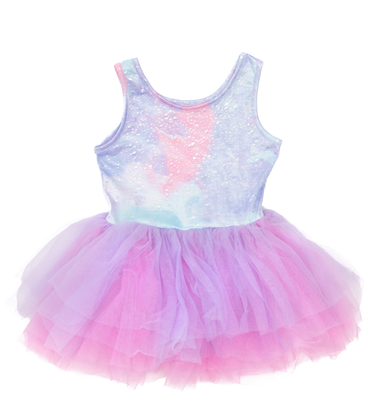 Ballet Tutu Dress- Lilac/Multi