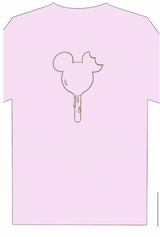Short Sleeve Light Pink Ice Cream T-Shirt
