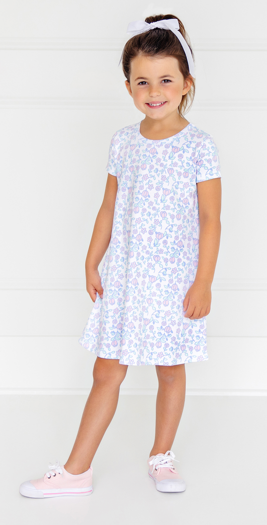 Polly Play Dress- Posies and Peonies