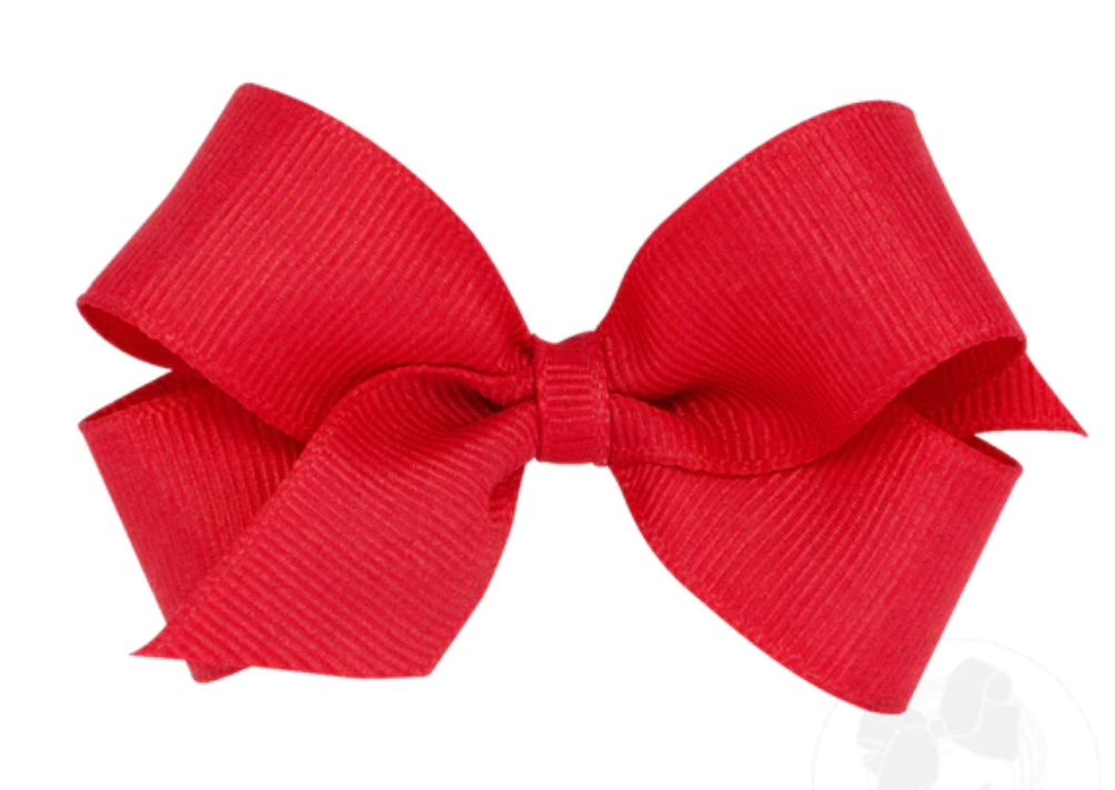 Solid Grosgrain Basic Bow - Red