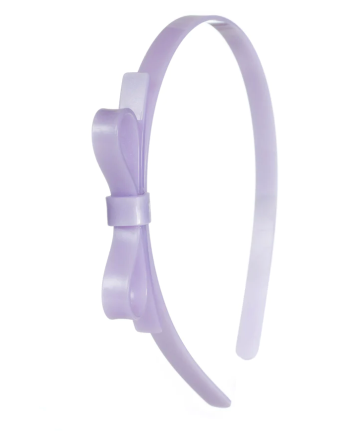 Purple Thin Bow Headband