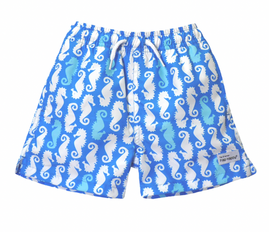 Wesley Swim Shorts - Seahorse Parade Blue